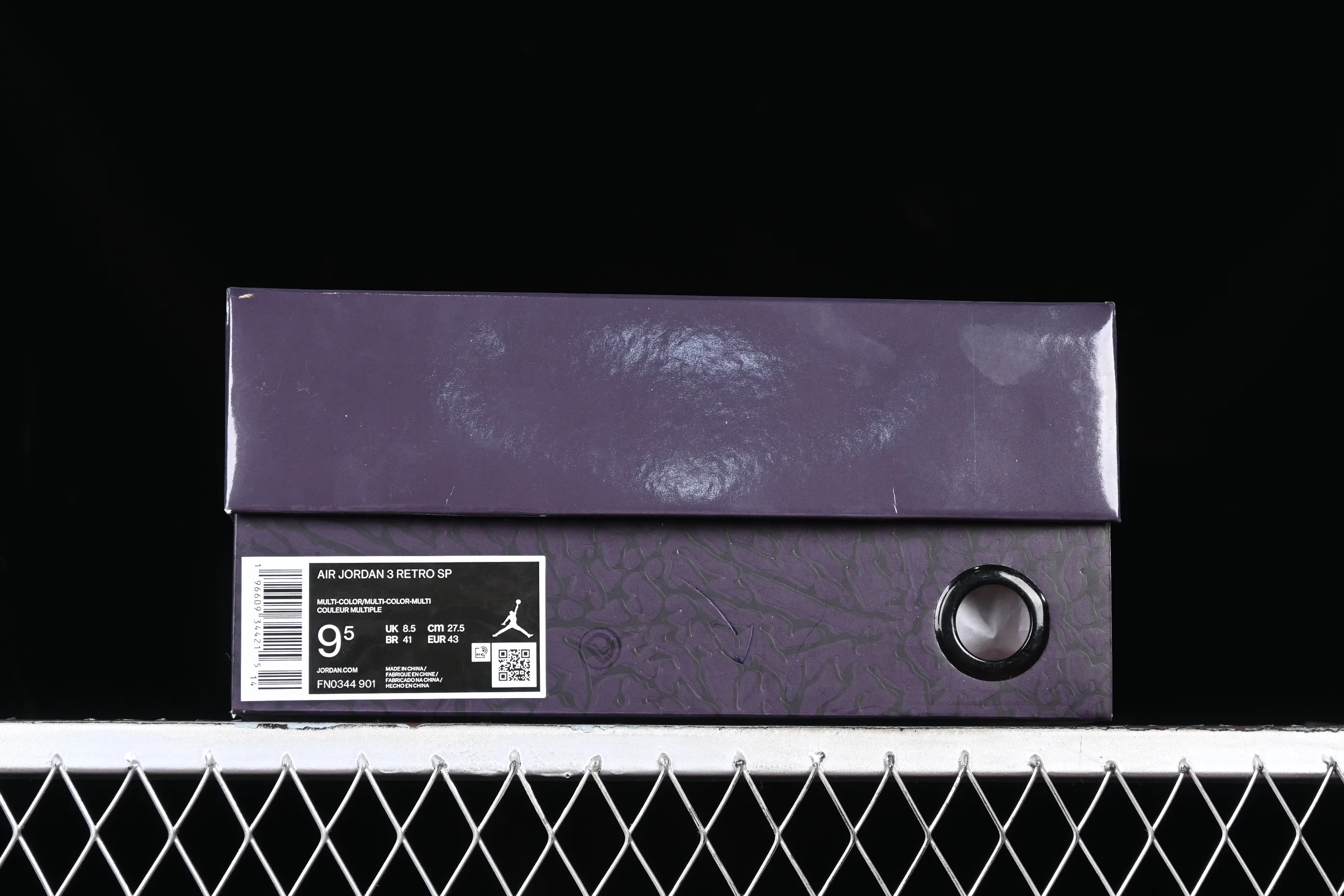 All categories Air Jordan Jordan series basketball shoes Air Jordan 3 pure original J.Balvin x Air Jordan 3 Retro AJ3 Joe 3 rainbow gradient FN0344-901